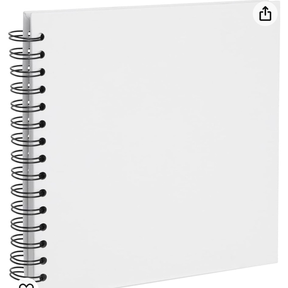 COPY - 8x8 spiral scrapbook album.  Never used.  80 pages.